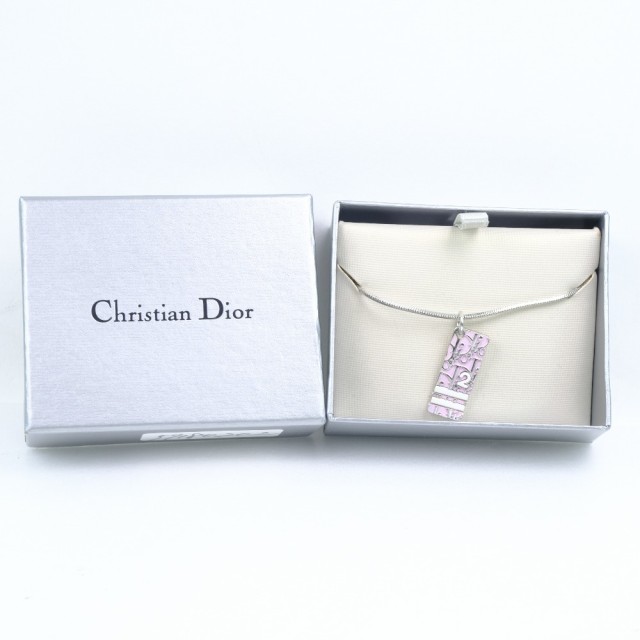 Dior クリスチャンディオール トロッター ピンク ネックレス