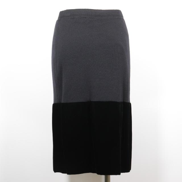 Dior クリスチャンディオール ウール 黒 スカート レディース 【中古】_2
