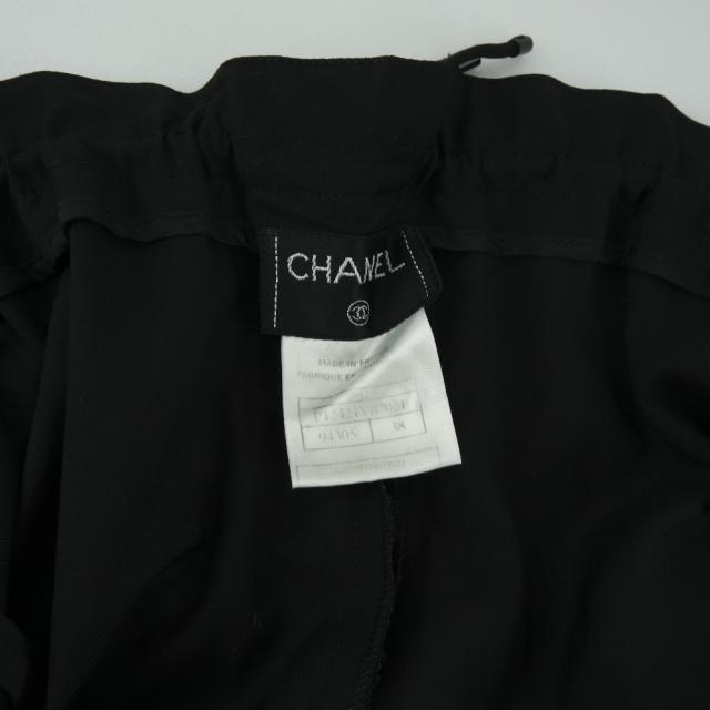 CHANEL シャネル P12421V07021 ウール 黒 パンツ レディース