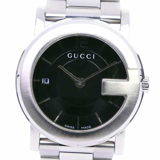 Gucci グッチ Gラウンド 101j Ss クオーツ 黒文字盤 腕時計 メンズ 中古 ランクa の通販はau Pay マーケット 質にしきの