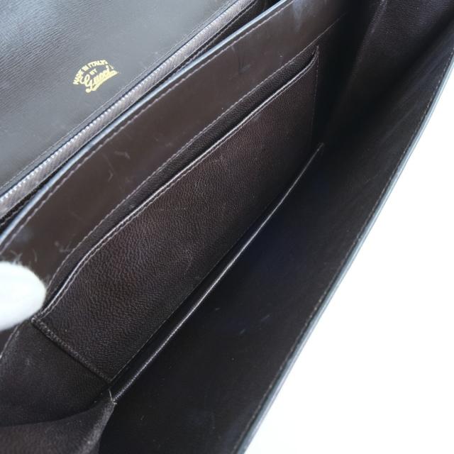 GUCCI グッチ バッグ セカンドバッグ リザード 濃茶 ハンドバッグ ユニセックス 【中古】_9