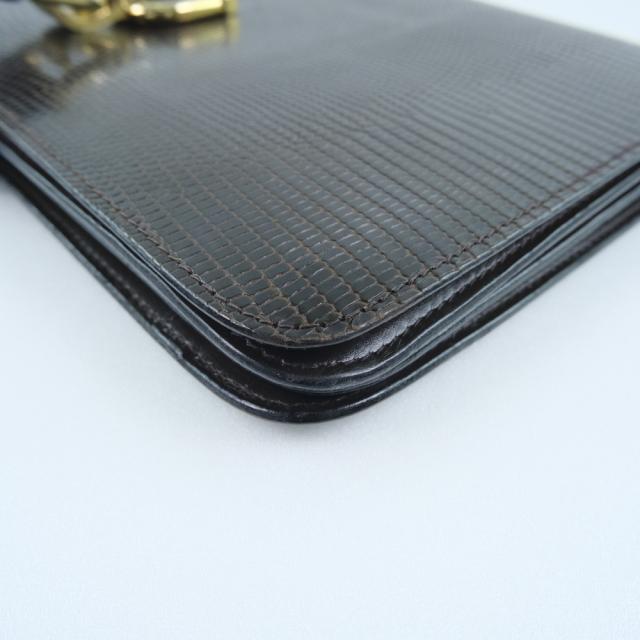 GUCCI グッチ バッグ セカンドバッグ リザード 濃茶 ハンドバッグ ユニセックス 【中古】_4