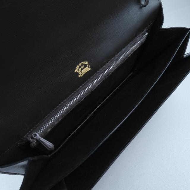 GUCCI グッチ バッグ セカンドバッグ リザード 濃茶 ハンドバッグ ユニセックス 【中古】 GUCCI グッチ バッグ セカンドバッグ リザード 濃茶 ハンドバッグ ユニ