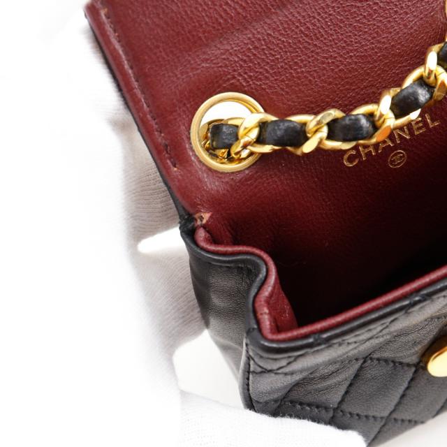 CHANEL シャネル チェーンポシェット マイクロ マトラッセ マイクロ