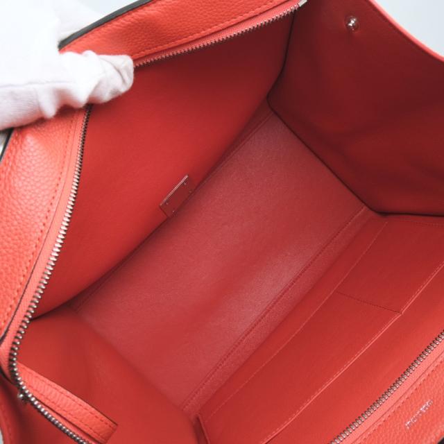 CELINE セリーヌ トラペーズ 2WAYバッグ 169543 カーフ 赤 ハンドバッグ レディース 【中古】 CELINE セリーヌ トラペーズ 2WAYバッグ 169543 カーフ 赤