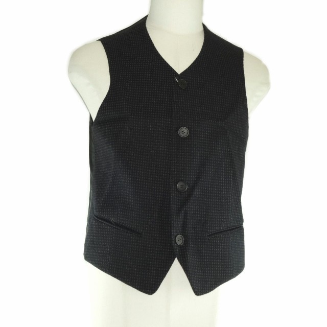 Armani ジョルジオアルマーニ Gilet Uomo He1844 コットン 黒 ベスト メンズ 中古 ランクsの通販はau Pay マーケット 質にしきの