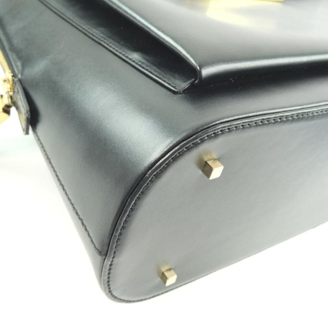 Salvatore Ferragamo サルヴァトーレフェラガモ カーフ 黒 ハンドバッグ レディース_4