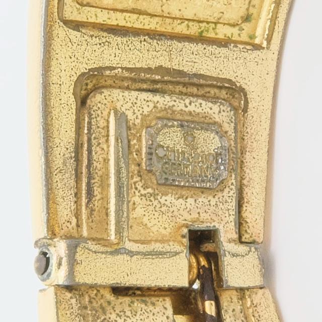 Dior クリスチャンディオール ブレスレット 金メッキ ゴールド バングル 74.8g_8