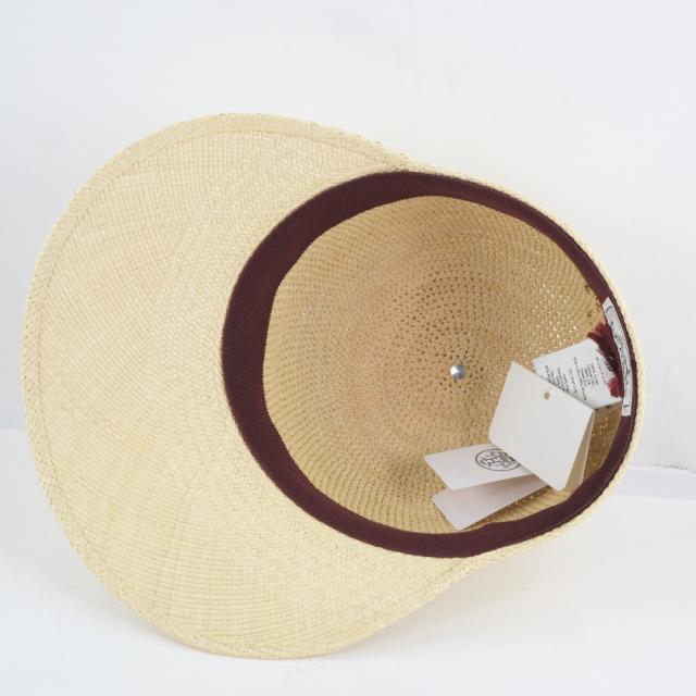 HERMES エルメス 麦わら帽子 191028N 1858 ストロー ナチュラル ベージュ その他帽子_3