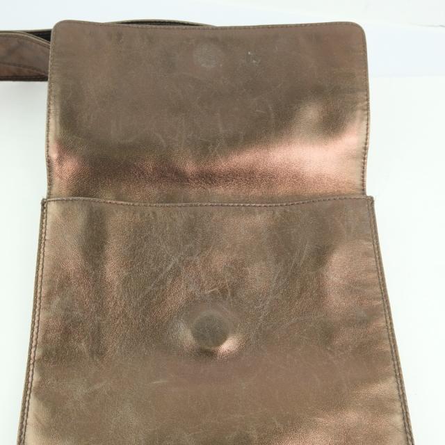 CHANEL シャネル カーフ ブロンズ ショルダーバッグ ユニセックス 【中古】