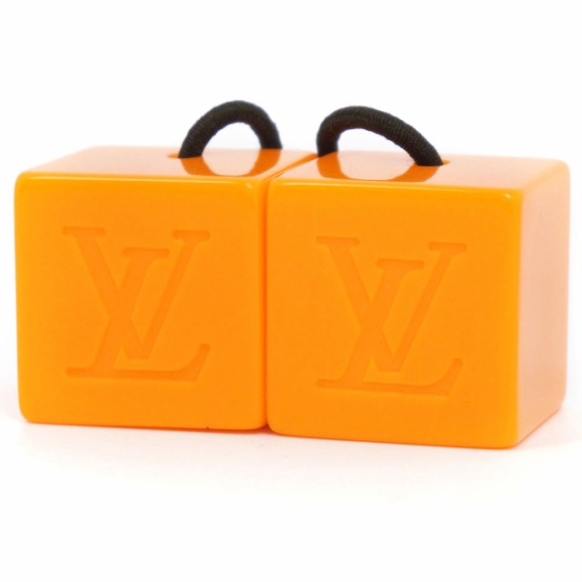 LOUIS VUITTON ルイ・ヴィトン ヘアゴム キューブ ゴム オレンジ その他アクセサリー
