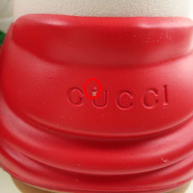 GUCCI グッチ ライトン キャンバス 白 スニーカー メンズ 【中古