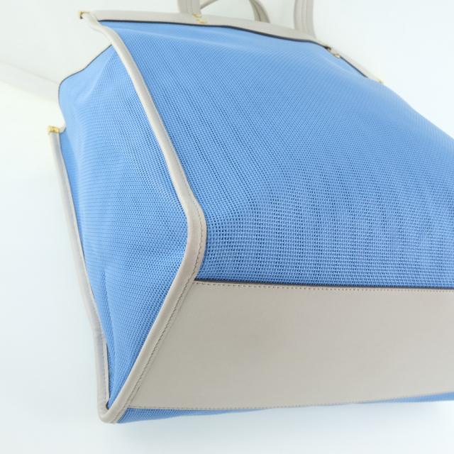 Anya Hindmarch アニヤ・ハインドマーチ カーフ 水色 トートバッグ レディース 【中古】_4