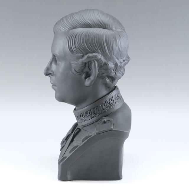  - 【】ウェッジウッド ブラック バサルト BUST OF PRINCE CHARLES(チャールズ皇太子) _ オブジェ Wedgwood ウェッジウッド ブラック バサルト BUST OF PRINCE