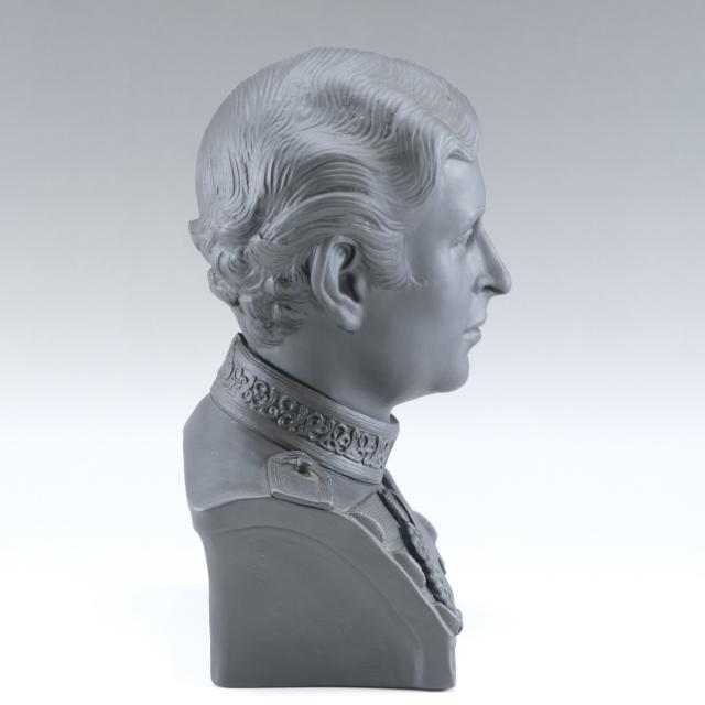 Wedgwood ウェッジウッド ブラック バサルト BUST OF PRINCE CHARLES(チャールズ皇太子)_3