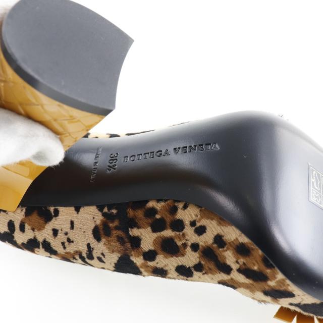 BOTTEGAVENETA ボッテガヴェネタ ヒョウ柄 ハラコ パンプス レディース 【中古】_9