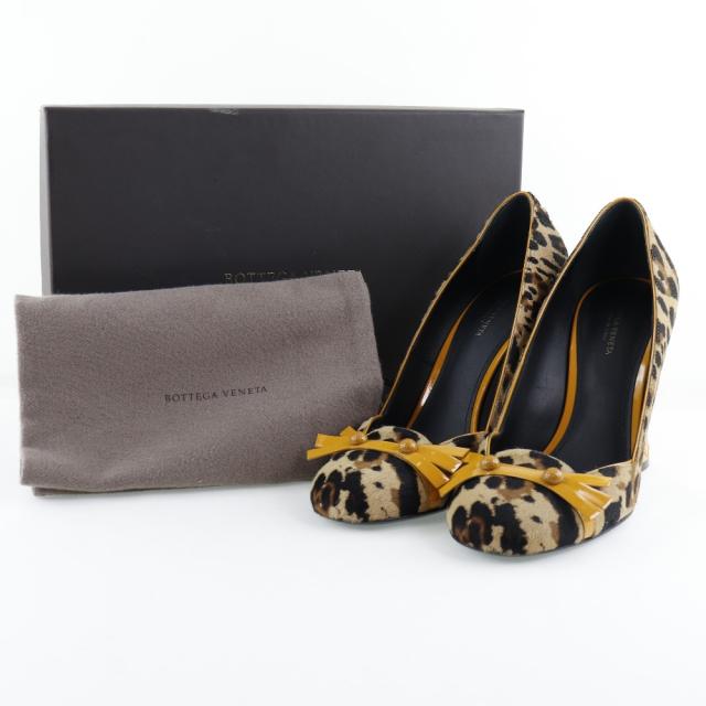 BOTTEGAVENETA ボッテガヴェネタ ヒョウ柄 ハラコ パンプス レディース 【中古】_10