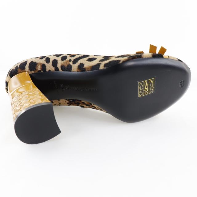 BOTTEGAVENETA ボッテガヴェネタ ヒョウ柄 ハラコ パンプス レディース 【中古】_6