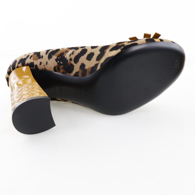 BOTTEGAVENETA ボッテガヴェネタ ヒョウ柄 ハラコ パンプス レディース 【中古】_7