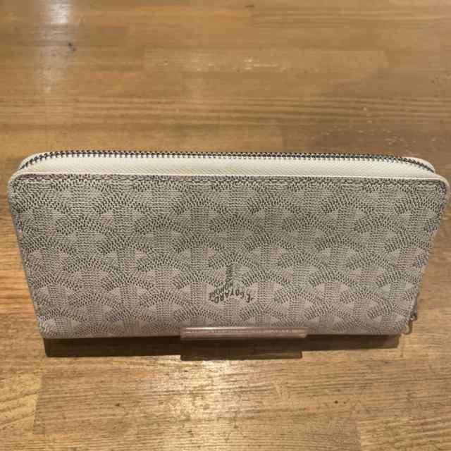 【GOYARD】ゴヤール ラウンドファスナー PVC 白 ユニセックス 長財布