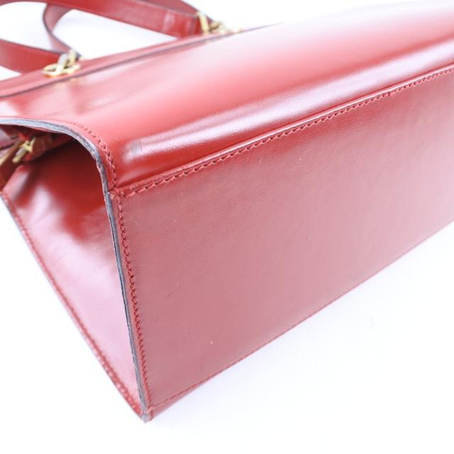 CELINE セリーヌ カーフ 赤 ハンドバッグ レディース 【中古】_3