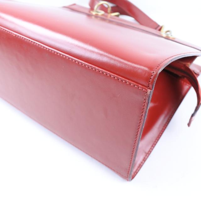 CELINE セリーヌ カーフ 赤 ハンドバッグ レディース 【中古】_4
