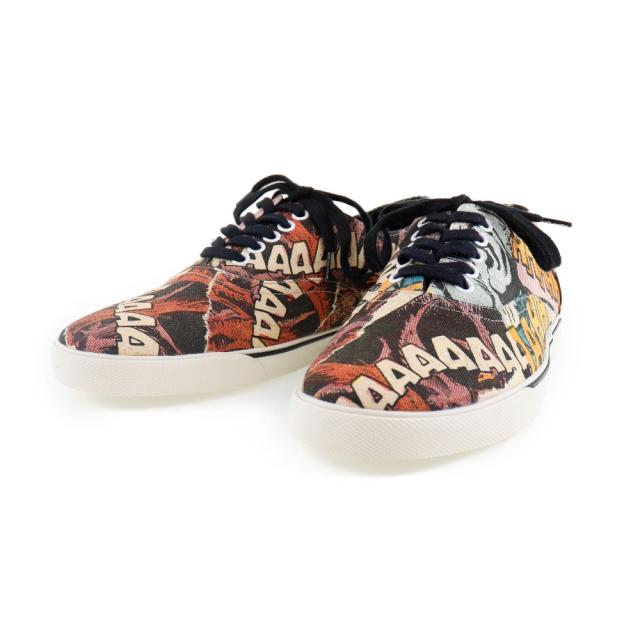 CELINE セリーヌ 400A11 キャンバス 茶 スニーカー レディース 【中古】 CELINE セリーヌ 400A11 キャンバス 茶 スニーカー レディース 【中古】