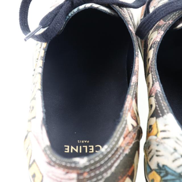 CELINE セリーヌ 400A11 キャンバス 茶 スニーカー レディース 【中古】 CELINE セリーヌ 400A11 キャンバス 茶 スニーカー レディース 【中古