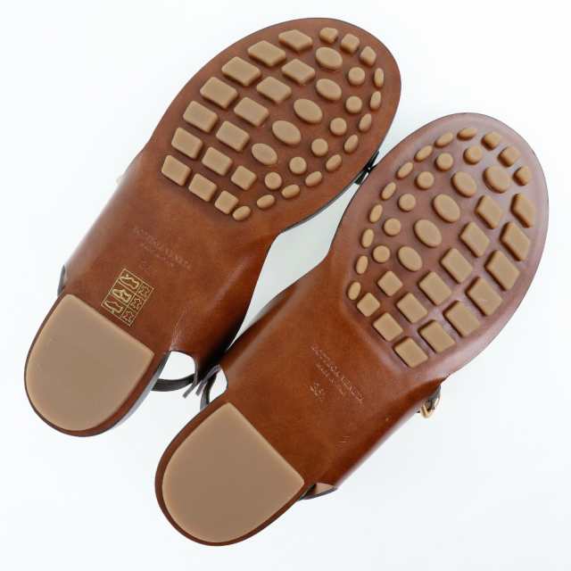 【BOTTEGAVENETA】ボッテガヴェネタ SANDAL PELLE S.CUOIO 578323  カーフ 茶 レディース サンダル