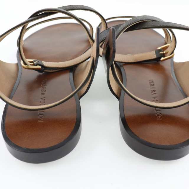 【BOTTEGAVENETA】ボッテガヴェネタ SANDAL PELLE S.CUOIO 578323  カーフ 茶 レディース サンダル