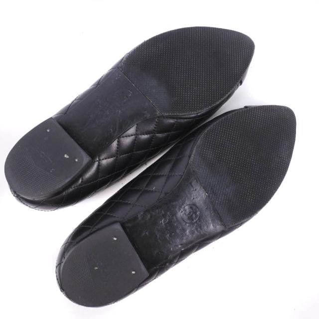 CHANEL シャネル マトラッセ カーフ 黒 パンプス レディース 【中古】_6