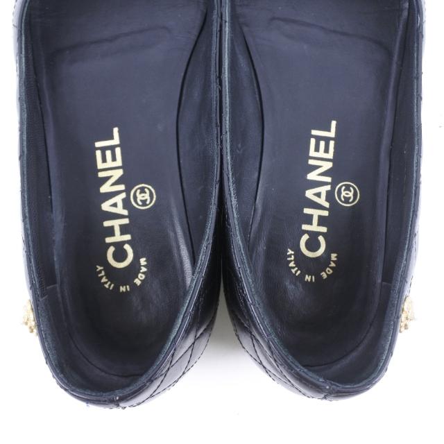 CHANEL シャネル マトラッセ カーフ 黒 パンプス レディース 【中古】_7