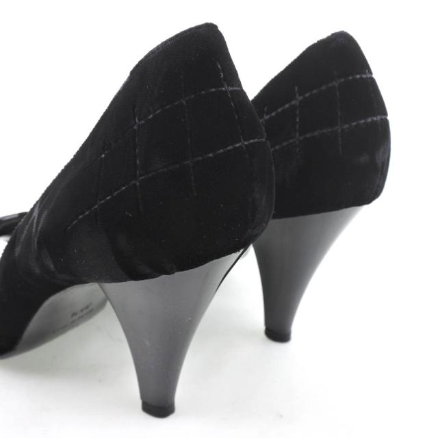 CHANEL シャネル レザー 黒 パンプス レディース 【中古】_3