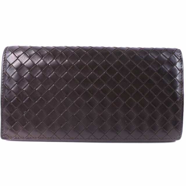 BOTTEGAVENETA ボッテガヴェネタ イントレチャート カーフ 長財布 メンズ 【中古】 ランクB