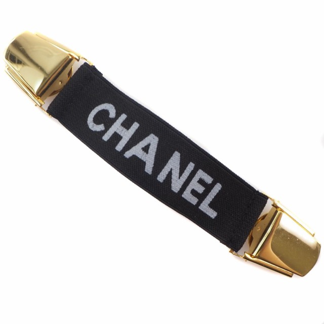 CHANEL シャネル アームバンド 金メッキ 黒 その他ファッション雑貨