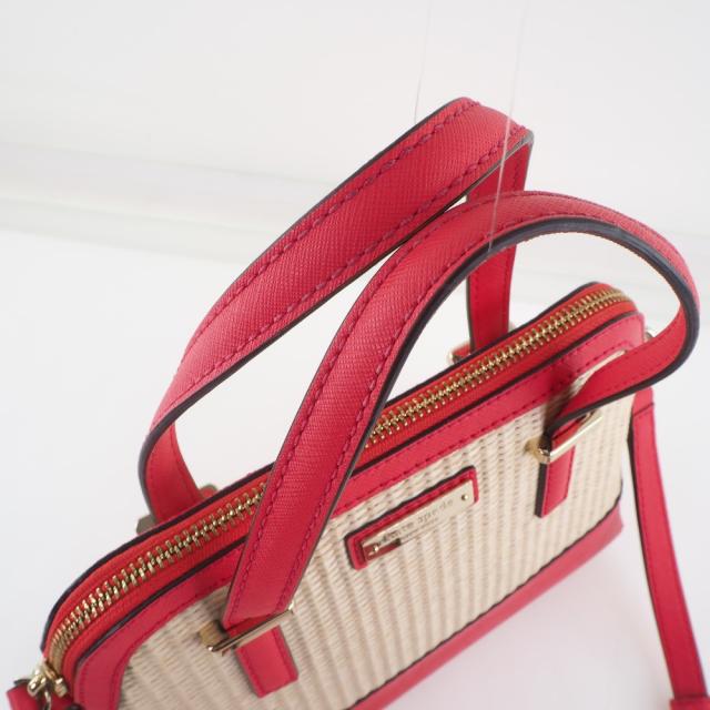 【Kate Spade】ケイトスペード CEDAR STREET STRAW SMALL MAISE 2wayショルダー レザー レッド レディース ショルダーバッグ Kate Spade ケイトスペード CEDAR STREET STRAW SMALL MAISE 2way