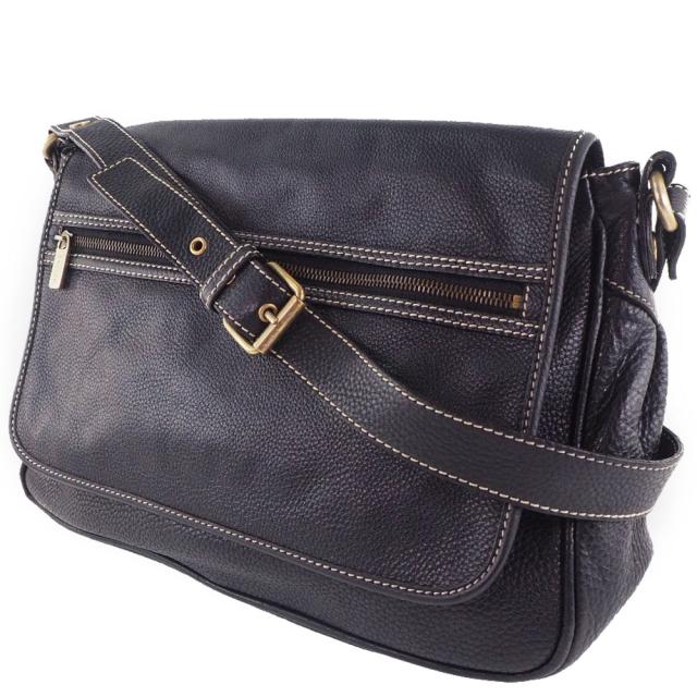 CELINE セリーヌ カーフ 黒 ショルダーバッグ レディース 【中古】_1