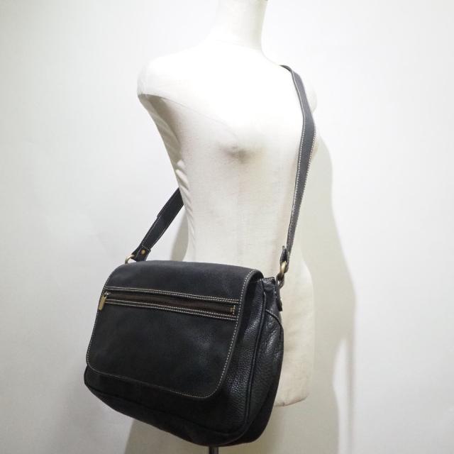 CELINE セリーヌ カーフ 黒 ショルダーバッグ レディース 【中古】_9