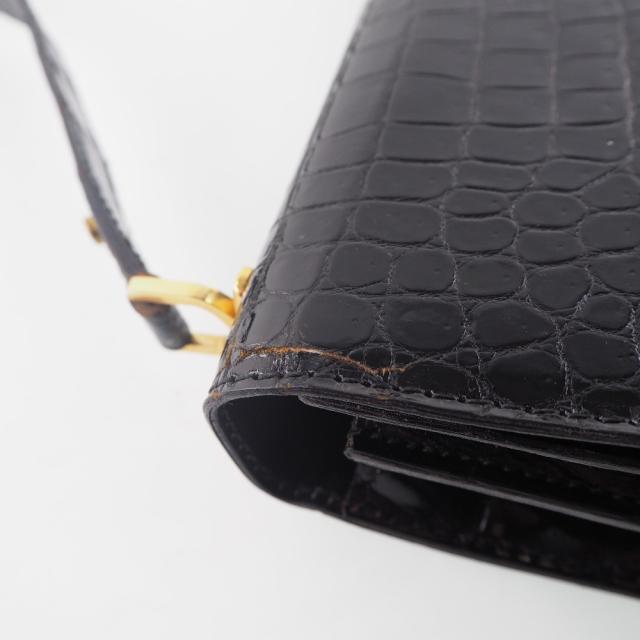 MORABITO モラビト 2WAYショルダー クロコダイル 黒 ハンドバッグ レディース 【中古】_9