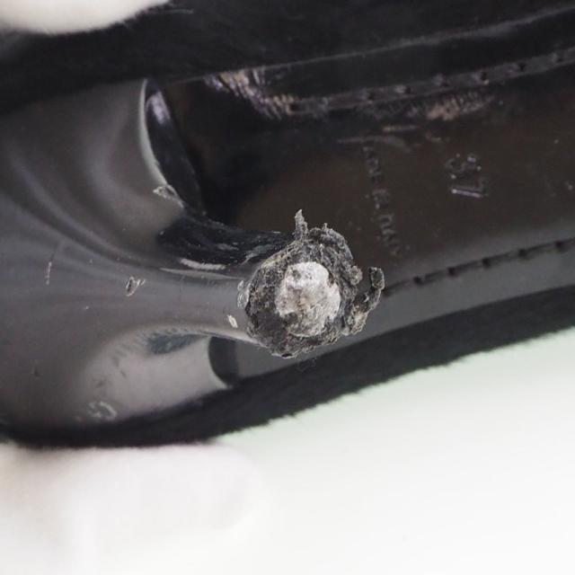 LOUIS VUITTON ルイ・ヴィトン フロントジップ EL0503 ハラコ 黒