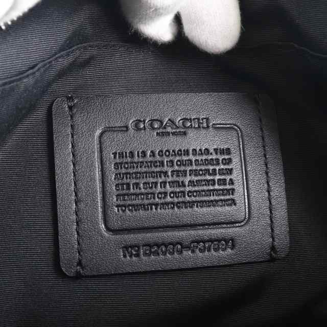 COACH コーチ グラハム ユーティリティ F37594 カーフ 黒 ウエスト