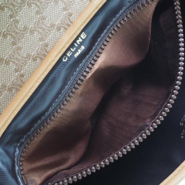 CELINE セリーヌ オールドセリーヌ マカダム柄 PVC ベージュ ショルダーバッグ レディースの通販は CELINE セリーヌ オールドセリーヌ マカダム柄 PVC ベージュ ショルダーバッグ レディースの通販は