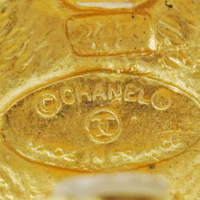 CHANEL シャネル ココマーク ひし形 ヴィンテージ 金メッキ ゴールド ...