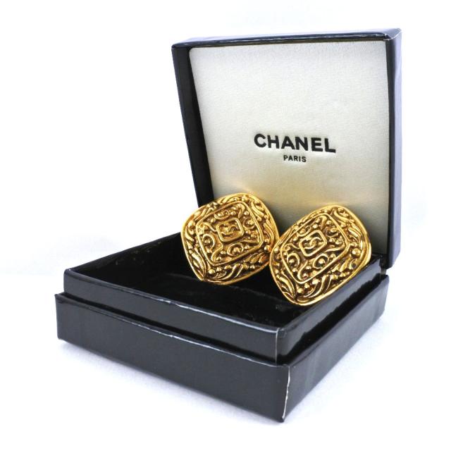 CHANEL シャネル ココマーク ひし形 ひし形 金メッキ ゴールド 