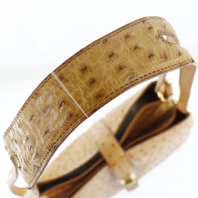 MORABITO モラビト ワンショルダー オーストリッチ キャメル