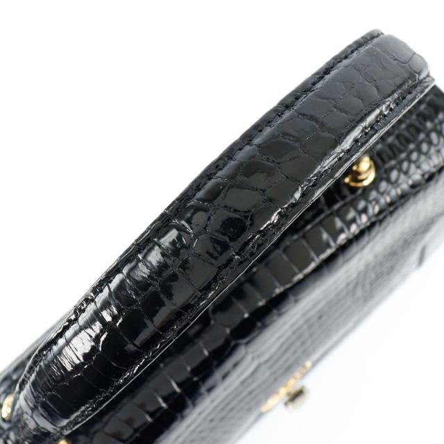 JRA クロコダイル 黒 ハンドバッグ レディース 【中古】