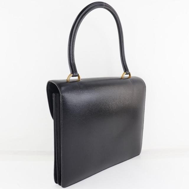 HERMES エルメス ヴァスコ ボックスカーフ 黒 ハンドバッグ レディース 【中古】 ランクB_2