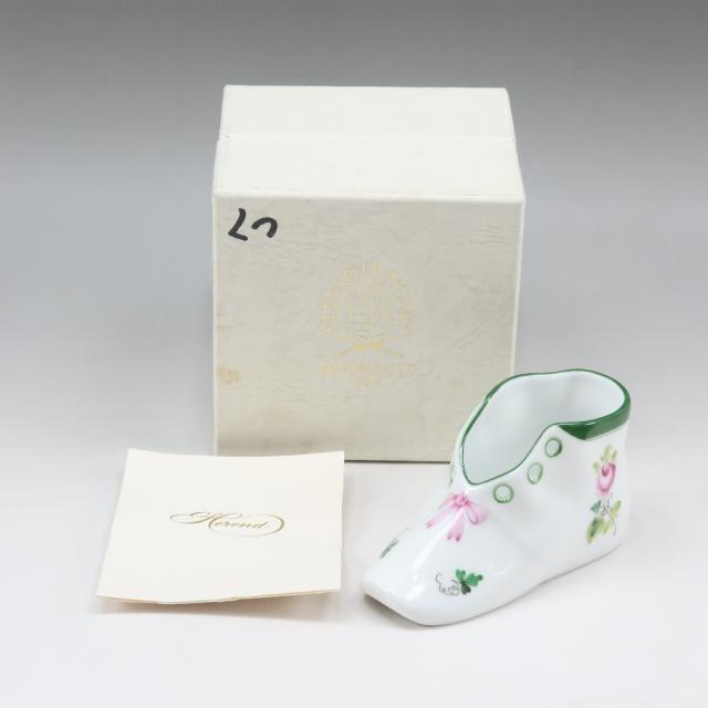 Herend - 【HEREND】ヘレンド ウィーンの薔薇 シューズ 7570/VRH ポーセリン _ オブジェ HEREND ヘレンド ウィーンの薔薇 シューズ 7570/VRH ポーセリン