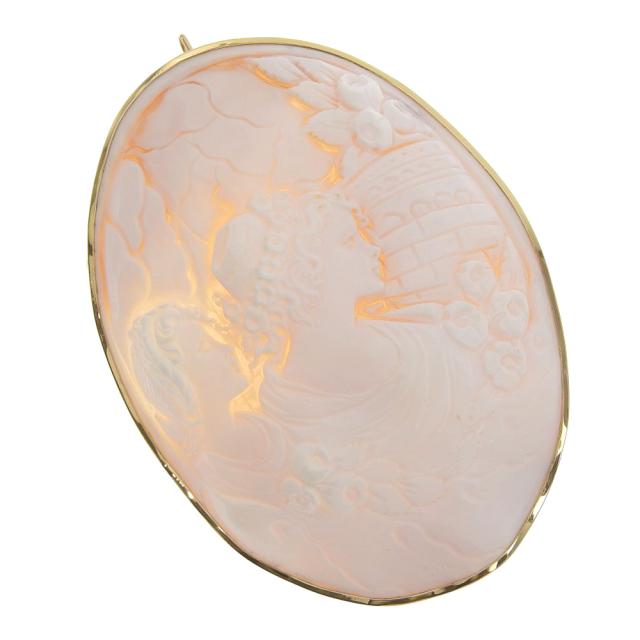 k18 カメオネックレストップ チャーム cameo ゴールド 【公式通販】