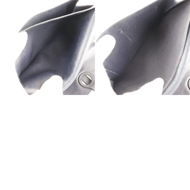 HERMES エルメス ドゴンGM トゴ 紺 長財布 ユニセックス 【中古